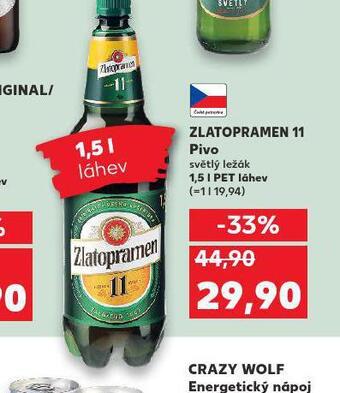Kaufland Pivo zlatopramen 11 nabídka