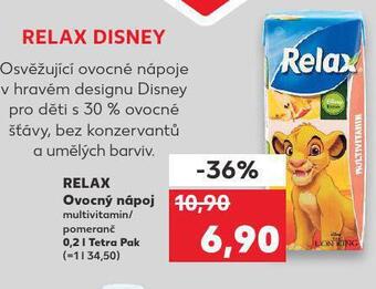 Kaufland Relax ovocný nápoj nabídka