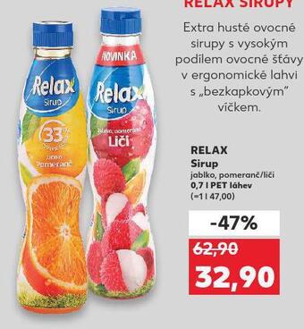 Kaufland Relax sirup nabídka