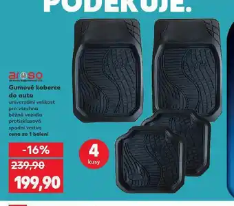Kaufland Gumové koberce do auta nabídka