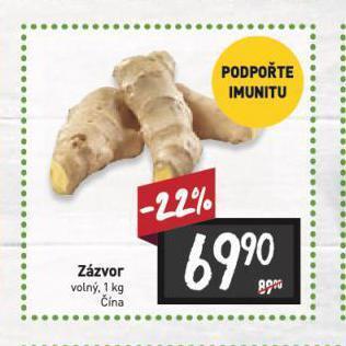 Billa Zázvor nabídka