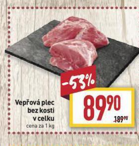 Billa Vepřová plec bez kosti nabídka