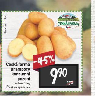 Billa Brambory konzumní pozdní nabídka
