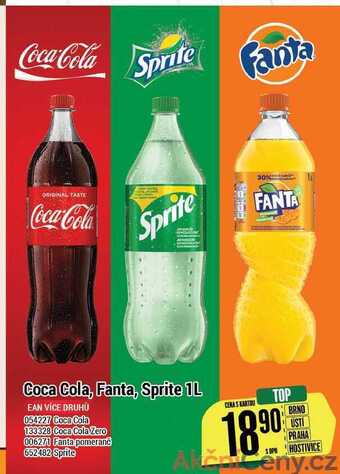 Tamda Foods Coca cola, fanta, sprite 1l nabídka