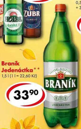 CBA Braník jedenáctka, 1,5 l nabídka