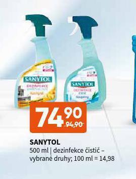Terno Sanytol dezinfekce čistič nabídka