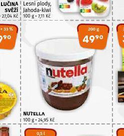 Terno Nutella nabídka