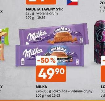 Terno Milka čokoláda nabídka