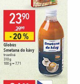 Globus Smetana do kávy nabídka