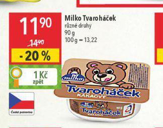 Globus Milko tvaroháček nabídka