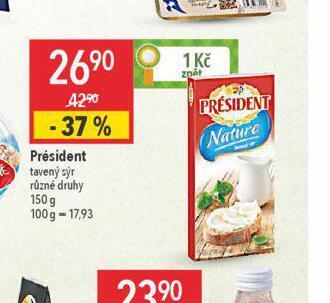 Globus Président tavený sýr nabídka