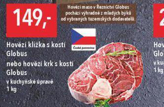 Globus Hovězí kližka s kostí nabídka