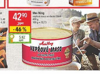 Globus Meining vepřové maso ve vlastní šťávě nabídka