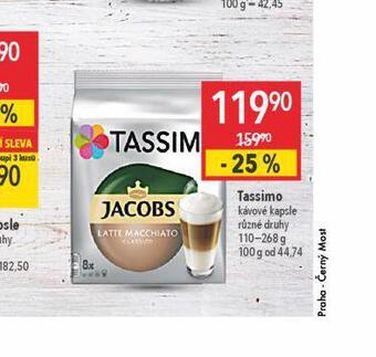 Globus Tassimo kávové kapsle nabídka