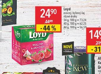 Globus Loyd čaj nabídka