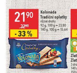 Kolonáda tradiční oplatky