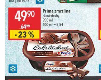Globus Prima zmrzlina nabídka