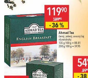 Globus Ahmad tea čaj nabídka