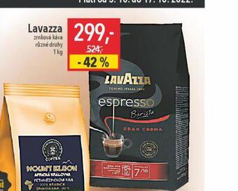 Globus Lavazza zrnková káva nabídka