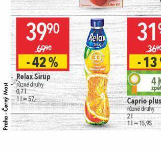 Globus Relax sirup nabídka