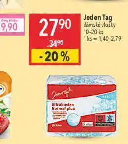Globus Jeden tag dámské vložky nabídka