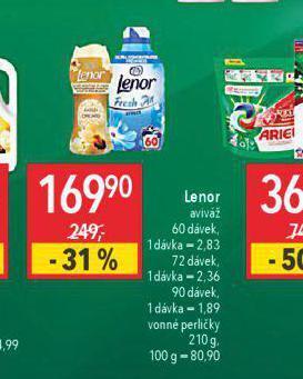 Globus Lenor aviváž nabídka