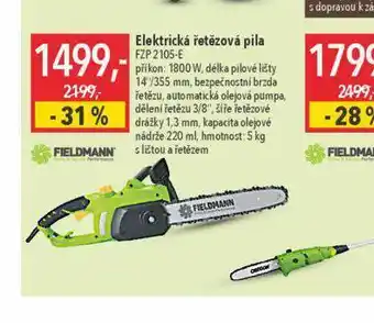 Globus Elektrická řetězová pila fieldmann nabídka