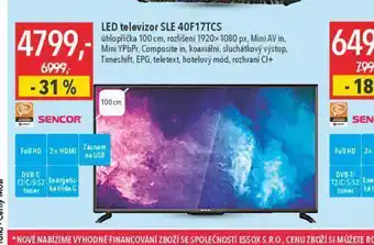 Globus Led trtelevizor sencor 100 cm nabídka