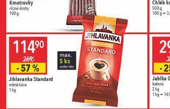 Globus Jihlavanka standard mletá káva nabídka