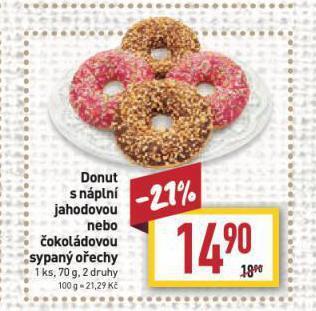 Billa Donut nabídka