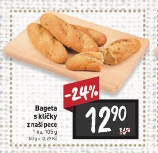Billa Bageta s klíčky nabídka
