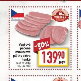 Billa Vepřová pečeně nabídka