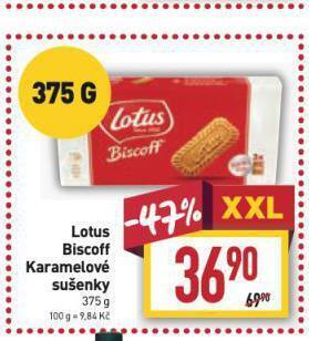 Billa Lotus sušenky nabídka