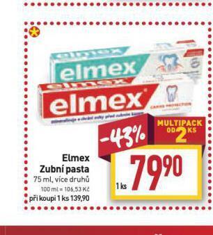 Billa Elmex zubní pasta nabídka