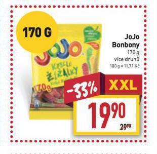 Billa Jojo bonbony nabídka