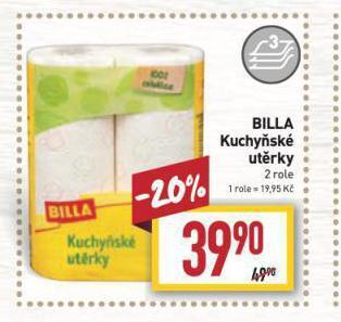Billa Kuchyňské utěrky nabídka