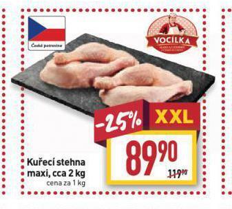 Billa Kuřecí stehna nabídka