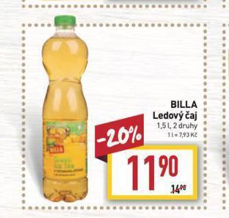 Billa Ledový čaj nabídka
