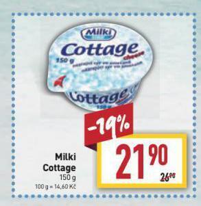 Billa Milki cottage nabídka