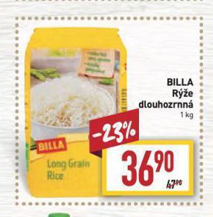 Billa Rýže nabídka