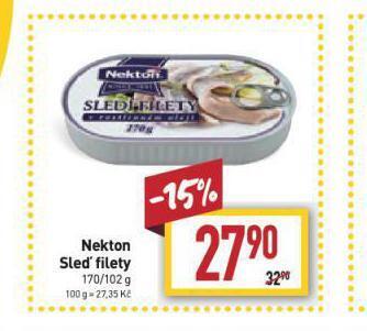 Billa Nekton sleďové filety nabídka