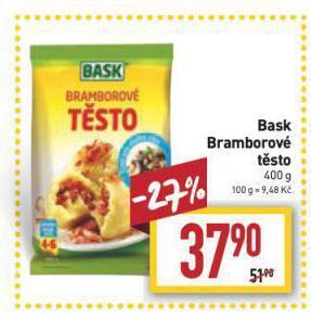 Billa Bask bramborové těsto nabídka