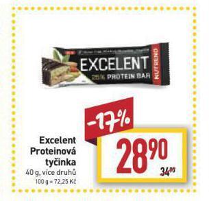Billa Excelent proteinová tyčinka nabídka