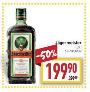 Billa Jagermeister nabídka