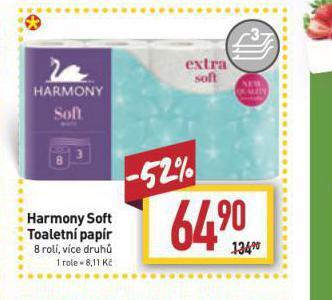 Billa Harmony toaletní papír nabídka