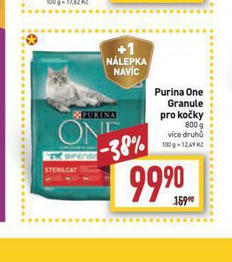 Billa Purina one granule pro kočky nabídka