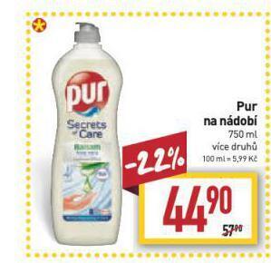 Billa Pur na nádobí nabídka