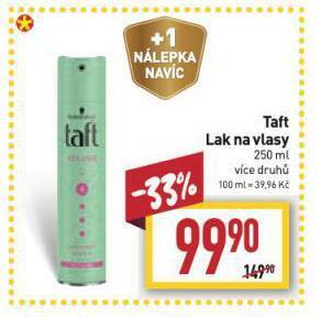 Billa Taft lak na vlasy nabídka