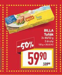 Billa Tuňák nabídka