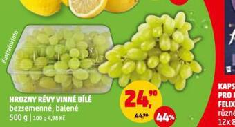 Penny Market Hrozny révy vinné bílé nabídka